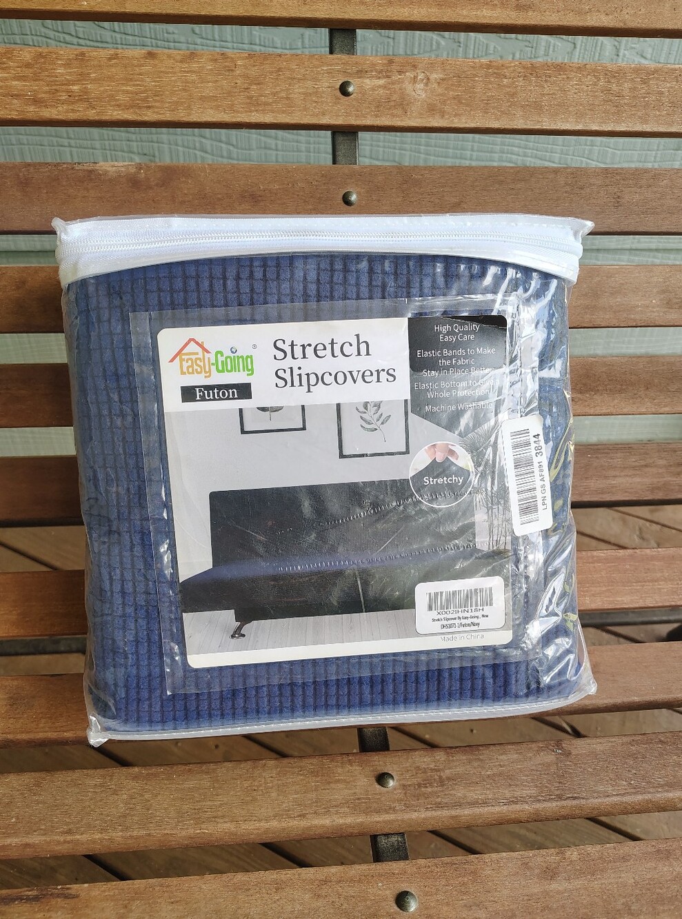 Navy Stretch Futon Slipcover
